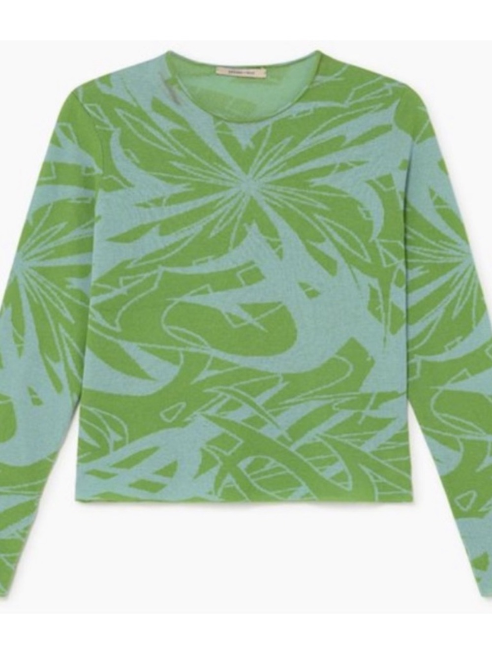 Paloma Wool Blue and Green Long Sleeve Graphic Tee - Picture 5 of 5
